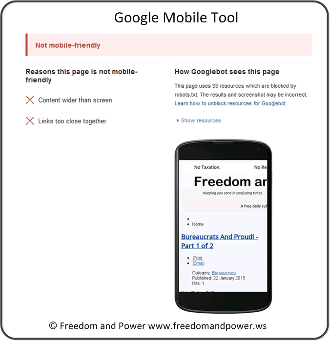 Google Mobile Tool